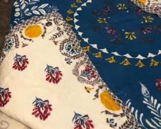 Detail pic, Anthropology quilted spread