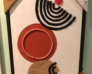 Hand made in India.  Fiber Art