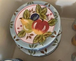 Fruit Patterned Dishes