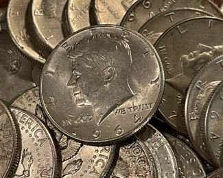 1964 Kennedy SILVER Half Dollars