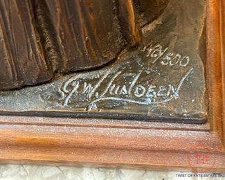 "Tender Touch" Limited Edition Bronze Sculpture by G.W. LUNDEEN