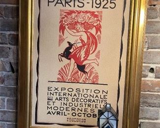 Paris 1925 Exposition Framed Poster