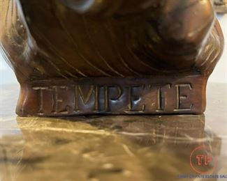 Sailor to the Rescue "Tempte" Bronze Sculpture after Morey