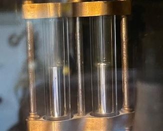 Antique French MERCURY Pendulum Mantel Clock with Sconces