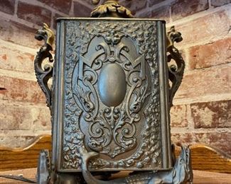 Antique Slag Glass Lamp