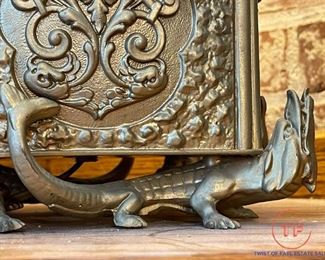 Antique Slag Glass Lamp