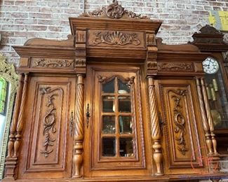Antique Hand Carved Sideboard