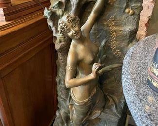Large Art Nouveau Nude Sculpture