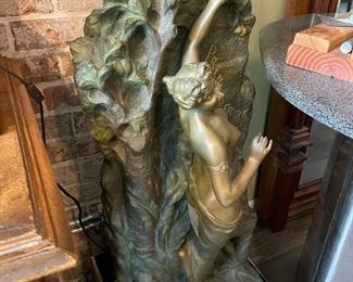 Large Art Nouveau Nude Sculpture