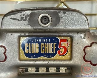 1940's OD JENNINGS Club Chief Nickel Slot Machine