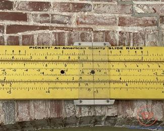 Large Vintage PICKETT All American Slide Rule