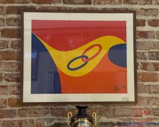 1974 "Flying Colors" Lithograph by CALDER