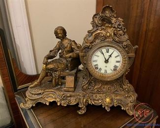 Antique Figural Mantel Clock