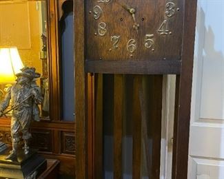 Antique Open Grandfather Clock
