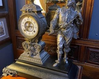 Antique Figural Mantel Clock