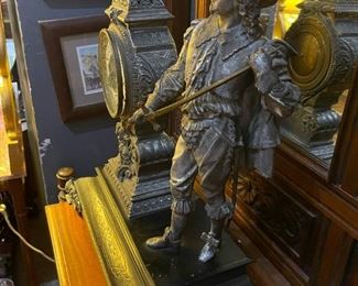 Antique Figural Mantel Clock