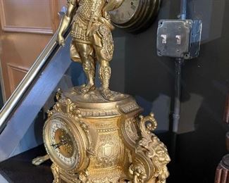 Antique Figural Mantel Clock