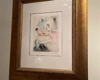 Signed Etching "Foreplay" by LOUIS ICART