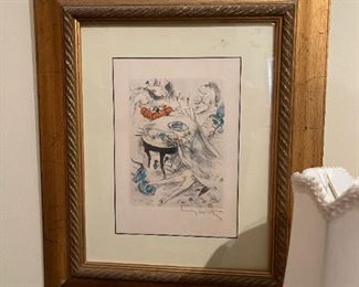 Signed Etching "The Whole Package" by LOUIS ICART