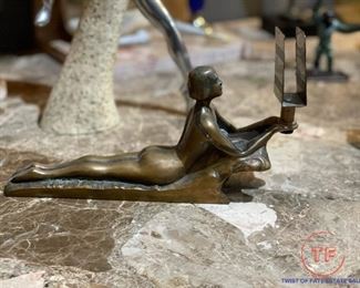 Art Deco Nude Desk Holder