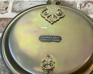Antique Brass Bed Warmer - GOLDFIELD HOTEL, Goldfield Nevada