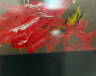 Moises Monteferro framed multi media artwork