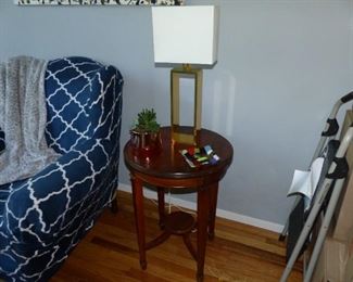Side table & lamp