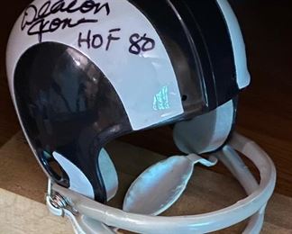 Deacon Jones Signed Mini Helmet