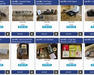 Various DVD players, Speakers and Electronics