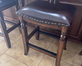 Leather Counter Stool