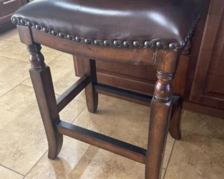Leather Counter Stool