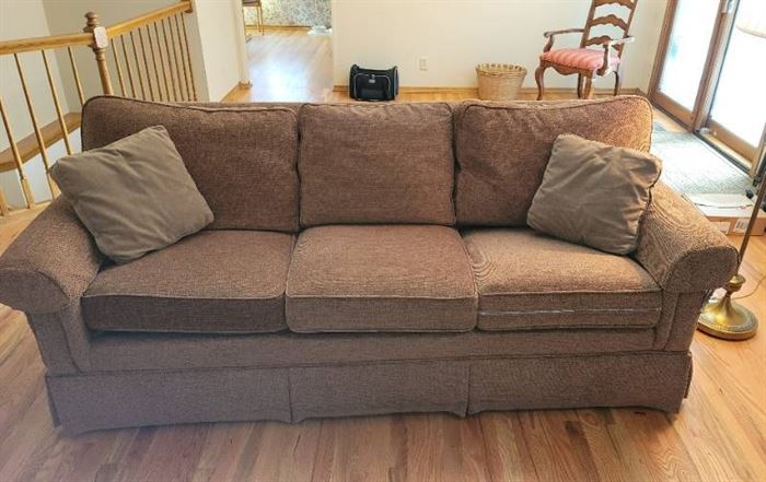 83" Ethan Allen Sofa (see pics for damage)