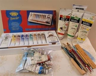 NIB Paint Set, Paints, and Accessories