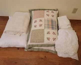 Blanket, (3) Pillows, and Full Size Sheet Sets