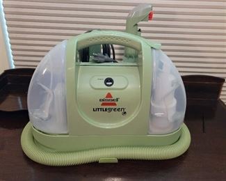 Bissell Little Green Shampooer (powers on)