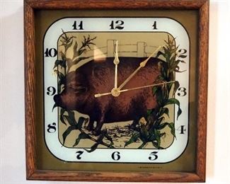 Wood Framed Battery Operated Wall Clock, 13.5" x 13.5"