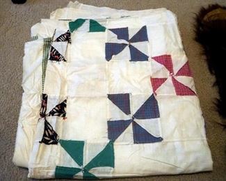 Patchwork Quilt Tops, Qty 2, Approx 72" x 84" And 94" x 72"