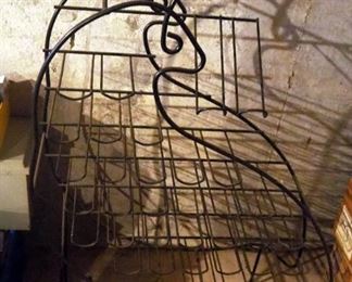 Wire Wine Racks, Qty 2, 37" x 25" x 15" And 47" x 32" x 10"