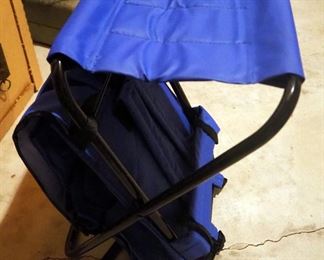 Folding Camping Backpack Stools 21.5" x 13.25" x 10.25", Qty 4