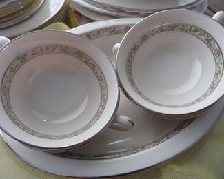 Set Of Springdale Pattern Lenox Dishes