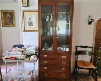Campaign Style China Cabinet