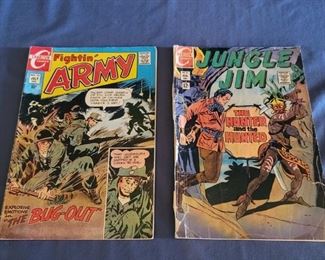 1969 Jungle Jim & 1970 Fightin Army Comics