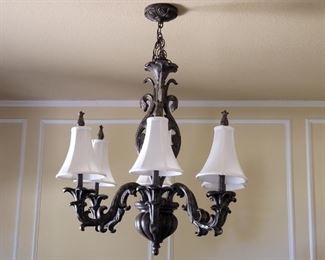 Dark Bronze-Tone 6-Light Hanging Light Fixture