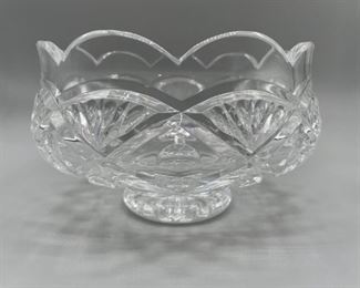 Waterford Crystal Scalloped Edge Footed Bowl, 1/2