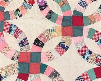 Hand sewn vintage quilts
