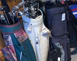 Golf clubs and bags, sold individually 