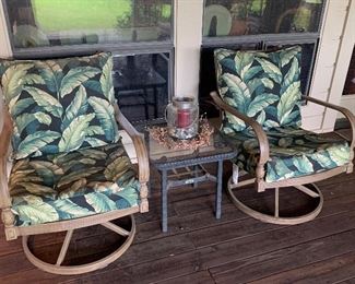 Hampton Bay bouncer chairs 