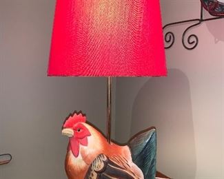 Rooster lamp