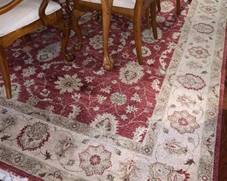 9x12 fringed area rug