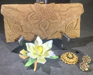 Vintage beaded clutch